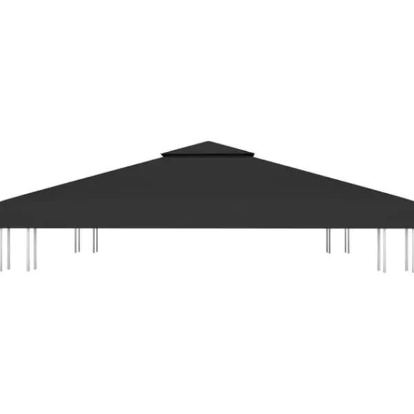 Best Paviljongtak med ventilering 310 g/m² 3x3 m svart - Paviljong - Paviljonger - Home & Living Tält & Lusthus