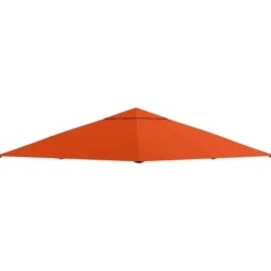 Best Paviljongtak 2,98x2,95 m, solskydd i polyester, orange Tält & Lusthus