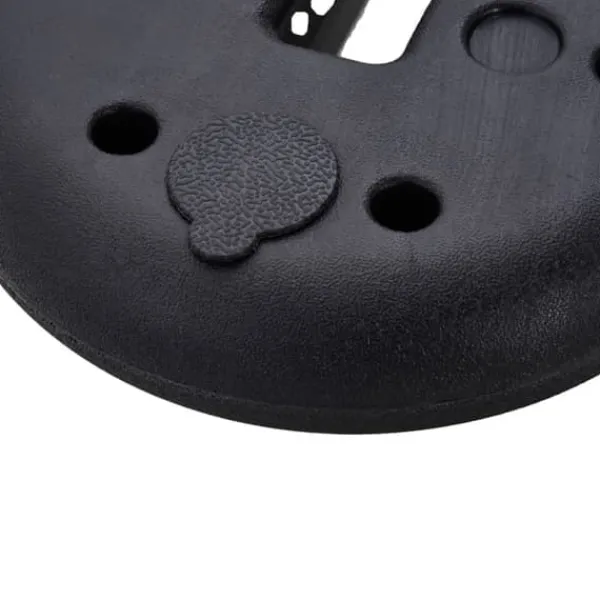 Paviljongvikt, fyllbar upp till 5 kg, HDPE, svart, Ø25x6 cm