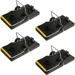 4Pcs Professional Mouse Traps Mousetrap Strong Easy Catcher Control Reusable