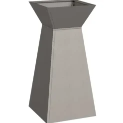 vidaXL Pelarkrukor Silver 35 x 35 x 73 cm Väderbeständig stål