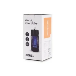Hot Perel insektsförstörare, elektrisk, UV LED, 1000 V nät, avtagbar uppsamlingslåda, 25 m², svart Insektsmedel & Djuravvisande Medel