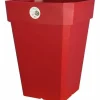 Sale Plant pot Riviera Soleilla Squared Red 40 x 40 cm Krukor & Växtbehållare