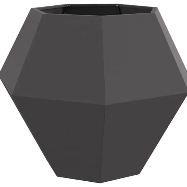 Best Planteringskärl Svart 100 x 100 x 80 cm Stål Krukor & Växtbehållare