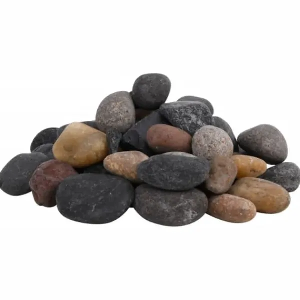 vidaXL Polerad småsten 10 kg blandade färger 5-8 cm
