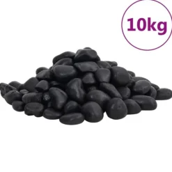Clearance Polerad småsten 10 kg svart 2-5 cm Trädgårdsstenar & Klivstenar
