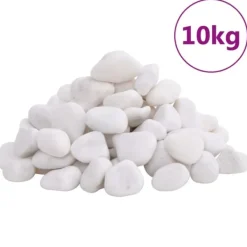 Sale Polerad småsten 10 kg vit 2-5 cm Trädgårdsstenar & Klivstenar