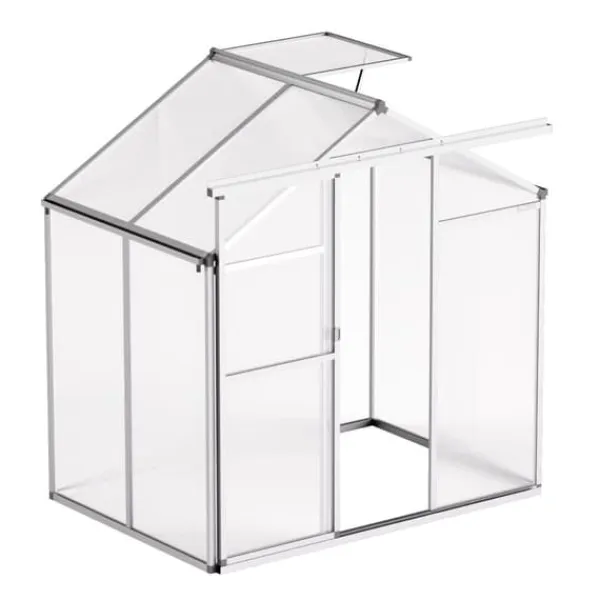Best Polykarbonatväxthus 6x4 Ft, Utomhus Walk-in Växthus, För Trädgårdsanvändning Växthus