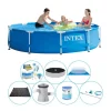 Best Poolkomfortpaket - Intex metallram Rund 305x76 cm Pooler