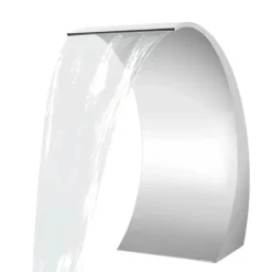 Best Poolvattenfall - Vattenfallblad - Metall - Kaskadeffekt - För Swimmingpool - Silver Fontäner & Dammar