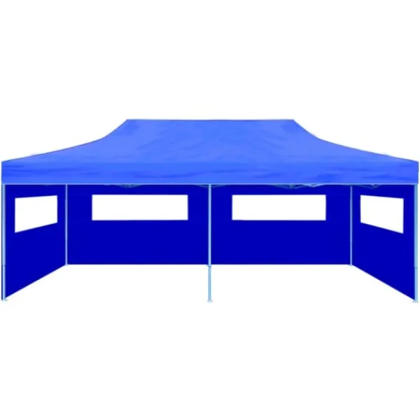 vidaXL Pop-up partytält hopfällbart 3 x 6 m blå