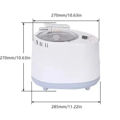 Discount Portabel bastuångare - Ånggenerator - 3 L Kapacitet - 1000 W - Fjärrkontroll - ABS/PP & Rostfritt Stål - För Hemmaspa & Detox Bastu