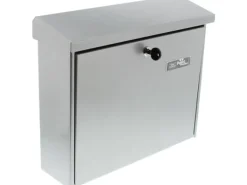 Discount Postbox Burg Wächter JOURNAL 5867 SI Stålplatta Silver Nyckellås Postlådor & Brevlådor