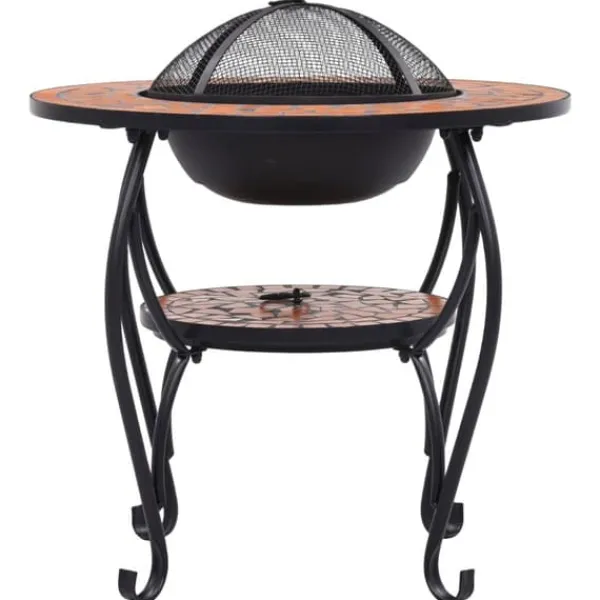 Sale Öppna spisar - Living Eldfat med mosaikbord terrakotta 68 cm keramik Öppna Spisar