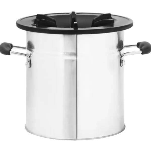 Öppna spisar - Living Vedeldad campingspis silver 45,5x33x25,5 cm rostfritt stål