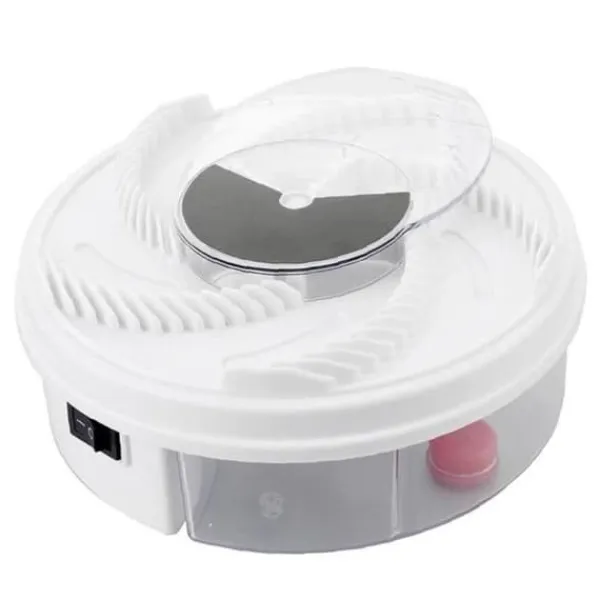 Discount Pretty Automatic Catcher USB Avtagbar elektrisk insektsfälla Rund Tvättbar fälla Vit Skadedjursfällor