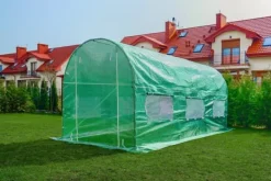 Viking Choice Professionell 450x200x200cm Växthus Tunnel för Hängivna Odlare - Hållbar Galvaniserad Stålram, UV-Resistent Täckning, Enkel Montering