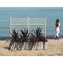 Rektangulär Ethica blomlåda 80 cm med kritspaljé