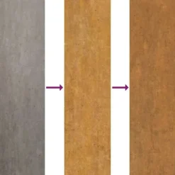 New Rektangulär vedeldad eldstad i Corten stål | Storlek: 50x30x40 cm | Färg: Brun Vedeldade Kaminer