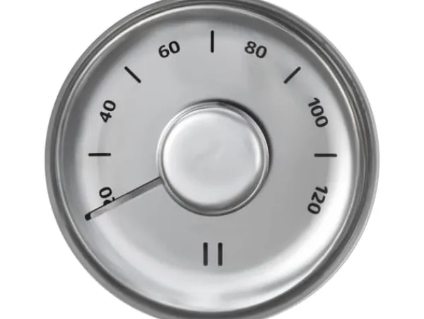 New Relaxed bastu-termometer, stål, rund Bastu