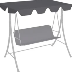 New Reservtak för hammock antracit 188/168x145/110cm - Tak - Hammock Tak - Home & Living Tält & Lusthus