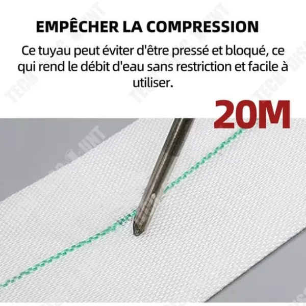 Retursslang - TD - 32mm - PVC - Längd 20m - UV-beständig