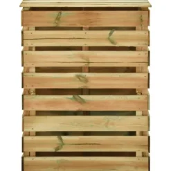 Ribbad trädgårdskompostlåda i impregnerad furu | Storlek: 80x50x100 cm