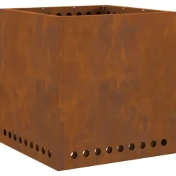 Sale Röklös eldstad Brun 48 x 48 x 50 cm Väderbeständig stål Öppna Spisar