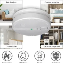 Outlet Röksensor - ELRO - FS1110P - 230V - Anslutning till vägguttag - Nödbatteri 10 år Rök- & Koloxiddetektorer