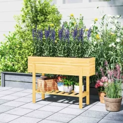 Rootz träblommor - Upphöjd planterare - Garden Bed - Fleece foder - Hälsosam jord - 100 x 30 x 70,5 cm