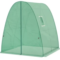 New Rootz välvt växthus - folie tomathus - bärbart växtskydd - stabilitet och optimal ventilation - 1,8 x 1,8 x 2 m Växthus