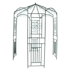 vidaXL Rosenbåge 250 cm mörkgrön