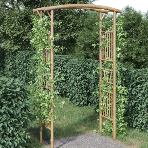 vidaXL Rosenbåge bambu 118x40x187 cm