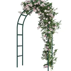 Sale Rosenbåge i grön metall 240 x 140cm Krukor & Växtbehållare