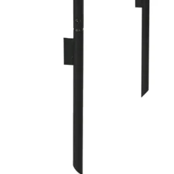 Rosenbåge/trädgårdsbåge i metall, svart, 140×40×240 cm, för klätterväxter
