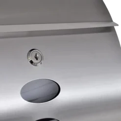 Best Rostfri brevlåda på stativ med smart lock och tidningshållare | Färg: Silver | Storlek: Standard Postlådor & Brevlådor