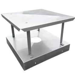 Rostfritt stålkuvert skorstenslock 50 x 90 cm skorstenslock med bas