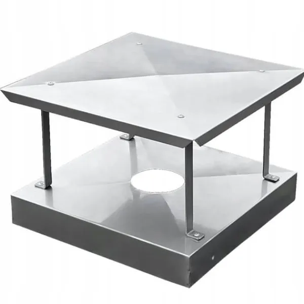 Sale Rostfritt stålkuvert skorstenslock 50 x 70 cm skorstenslock med bas Tillbehör Till Vedeldade Kaminer & Öppna Spisar