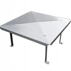 New Rostfritt stålkuvert skorstenslock 40 x 110 cm skorstenslock Tillbehör Till Vedeldade Kaminer & Öppna Spisar