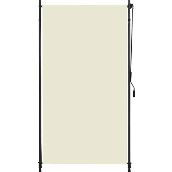 vidaXL Rullgardin utomhus 120x270 cm gräddvit