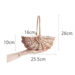 Outlet Rustik handgjord vattentät rotting blomkorg Trädgårdskorgar
