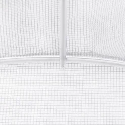 Outlet Rymligt växthus med stålram - Skydd för växter | Färg: Vit | Storlek: 32 m² (8x4x2 m) Växthus