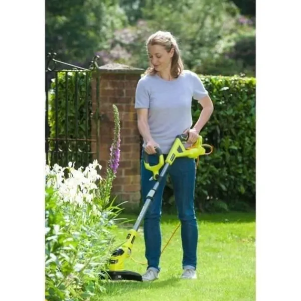 Ryobi - 18V ONE+ HYBRID trimmer/kantklippare - Klippdiameter 25-30 cm - 1 x 18V 2,5 Ah batteri och 1 laddare - RLT1831H25F