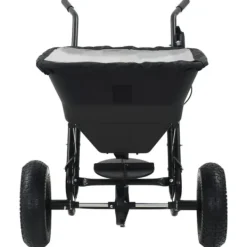 vidaXL Saltspridare manuell PVC och stål 106x73x76 cm 45 L