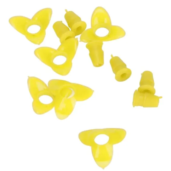 Hot 30Set Ersättningsdelar för Fågelmatare Blomma Plast Fågelmatare Ersättningsdelar Tillbehör för GardenYellow För Fåglar & Småvilt