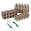 Set med såkrukor, 5x3,5x3,5 cm, Brun