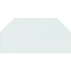 Hot Sexkantig glasskiva för öppen spis - Skyddande golvplatta | Storlek: 100x50 cm | Färg: Transparent Tillbehör Till Vedeldade Kaminer & Öppna Spisar