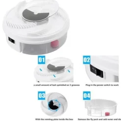 New SKADDSFÄLLA - SKADDSBUR Elektrisk insektsflugfälla Automatisk insektsflugfälla Skadedjursfällor