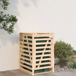 Online Skjul för sopkärl 84x90x128,5 cm massiv furu Kompostering