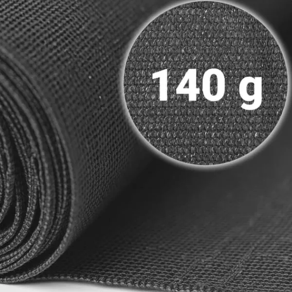 Discount Skuggnät 1,5x50m 140g/m2 + 50 klämmor grå Markduk & Fiberduk